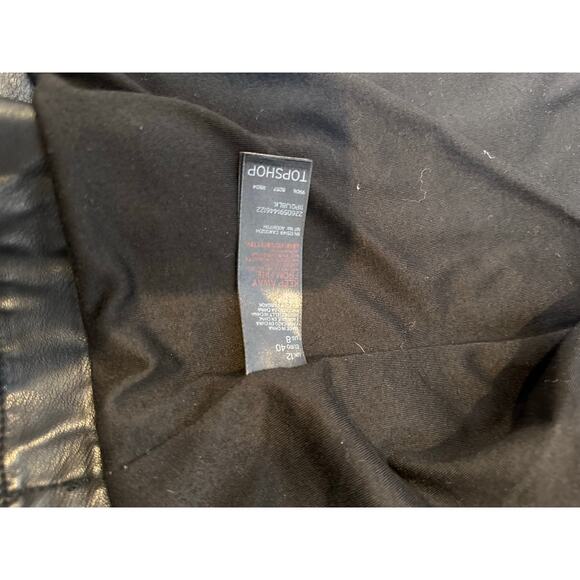 Topshop vegan moto jacket -8 - Picture 4 of 4